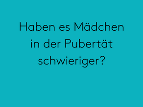 Mädchen in der Pubertät
