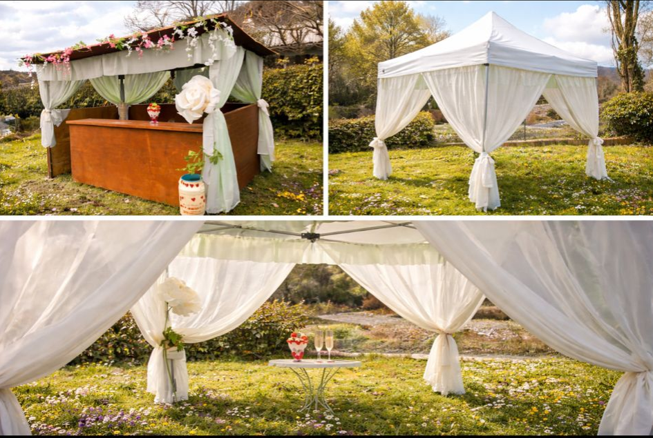 carpas y kiosco para eventos y bodas en el pirineo de Huesca