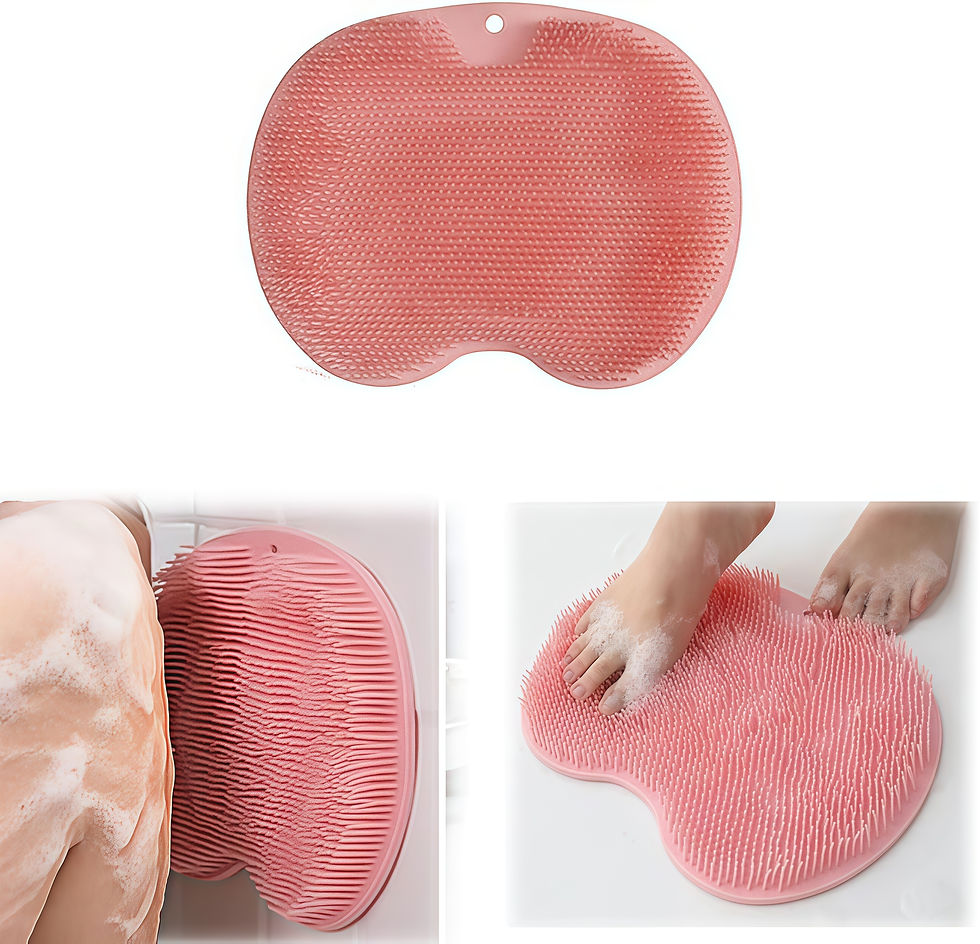 Thumbnail: Shower foot exfoliating pad, cleanses hard to reach areas, removes dead skin, ma