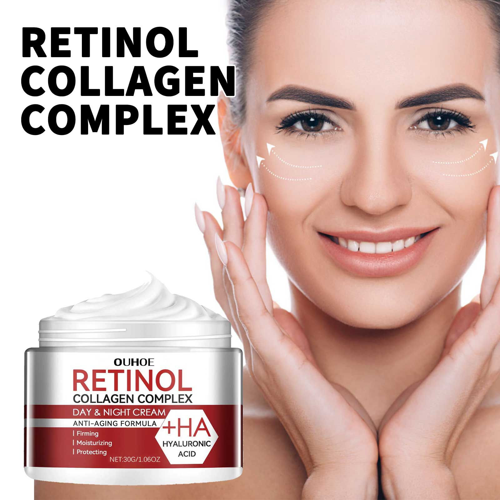 Retinol Collagen Face cream Complex Day Night Cream Hyaluronic acid Reduce fine