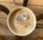 fresh lavender latte from May Flowers Floral Co flower shop and cafe