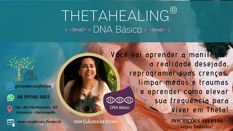 ThetaHealing® DNA Básico com Cláudia de Siervi