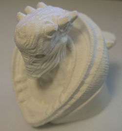 Buste Alien, création MAKEVO