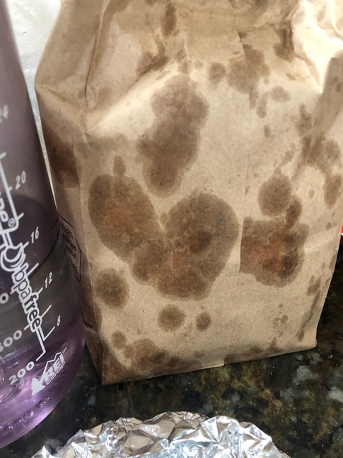 Heart of tortilla chip grease.