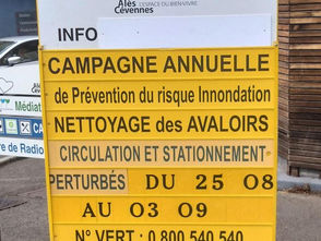 Un affichage qui prête à sourire ...