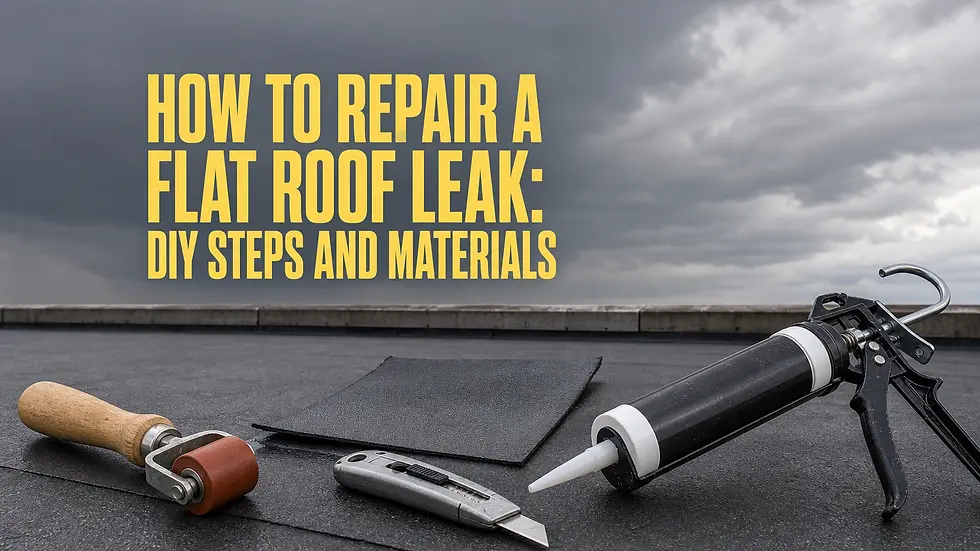 How to Repair a Flat Roof Leak: DIY Steps and Materials