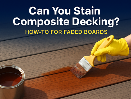 Can You Stain Composite Decking? How-To for Faded Boards