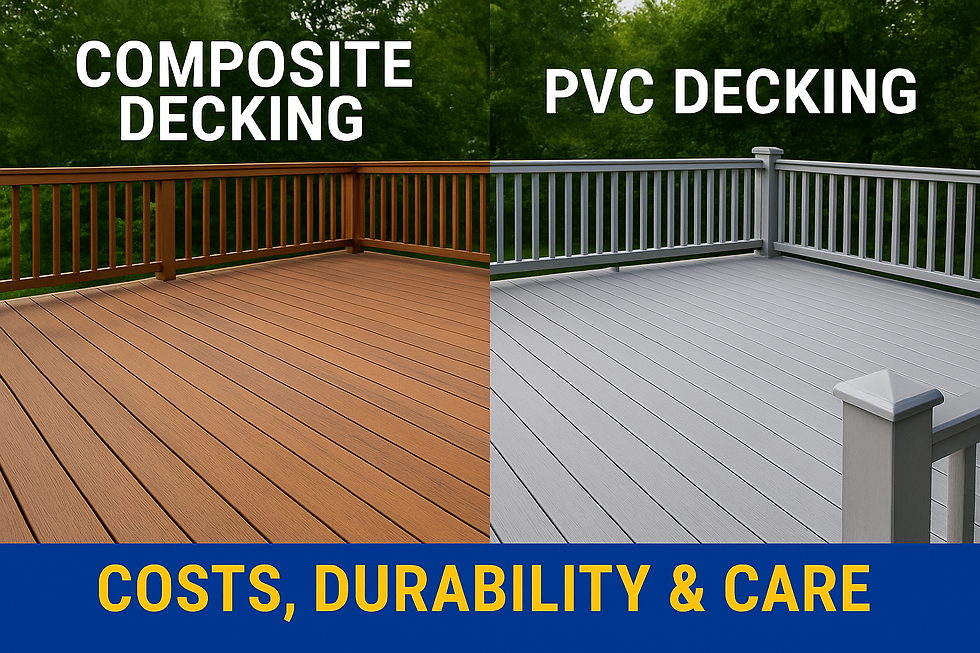 Composite Decking vs PVC Decking: Costs, Durability & Care
