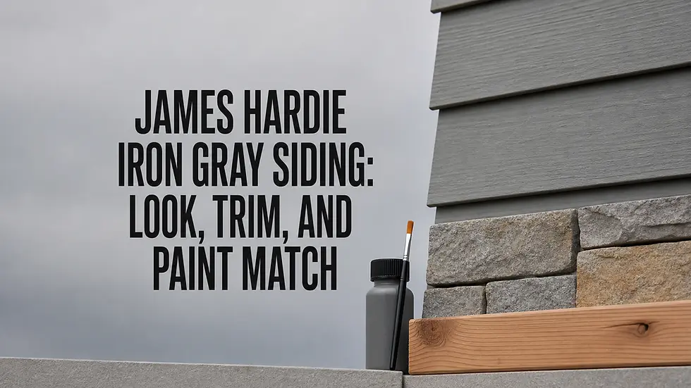 James Hardie Iron Gray Siding: Look, Trim, and Paint Match