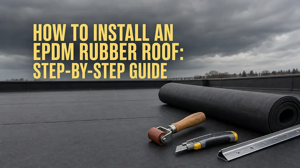 How to Install an EPDM Rubber Roof: Step-by-Step Guide