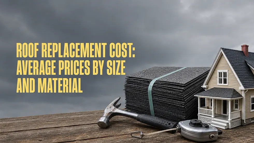 Roof Replacement Cost: Average Prices by Size and Material