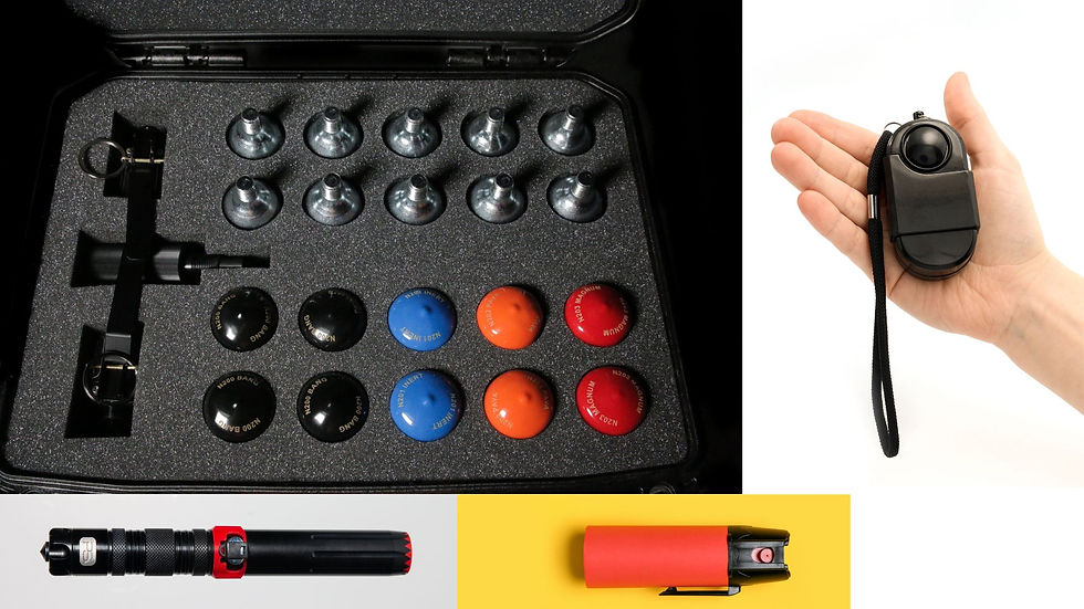 taser & NPDD & pepper spray & stickshot