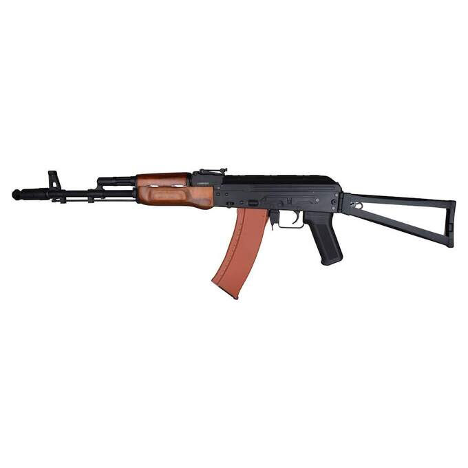 Страйкбольна штурмова гвинтівка АКС-74 Wood RK-03W - Black (BELL)