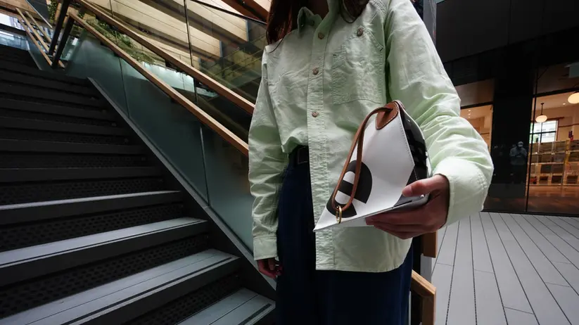 Pouch made from tarpaulin