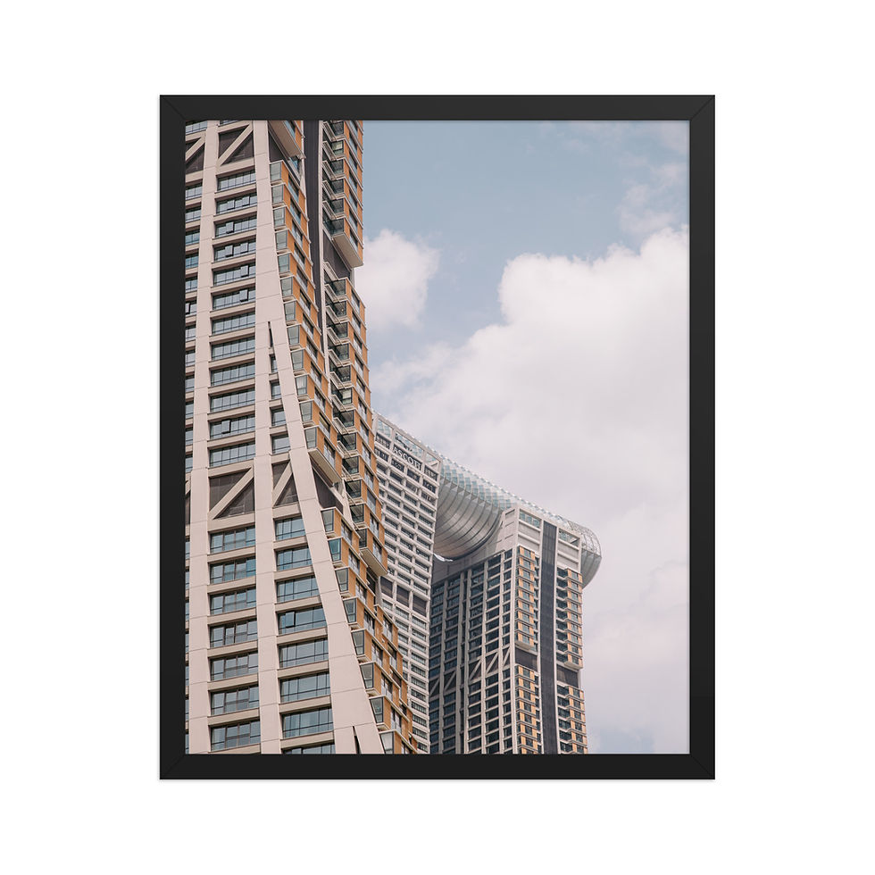 Thumbnail: Raffles City in Chongqing - Framed Matte Paper Poster