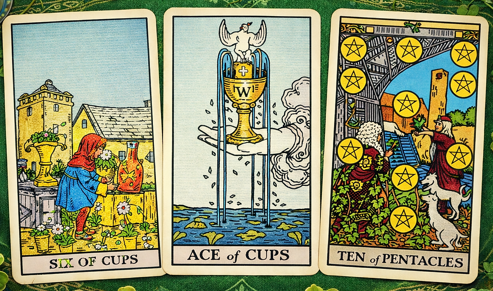 St. Patrick's Day Tarot 3-Card Spread
