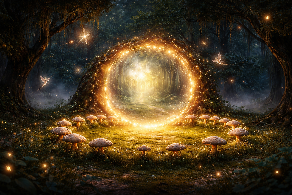 Fairy circles as interdimensional portals.