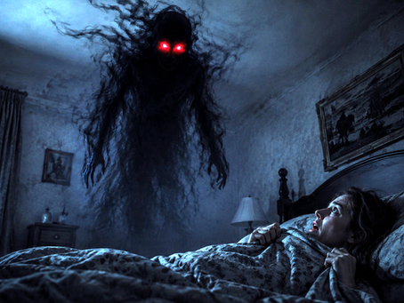 A shadow figure haunting
