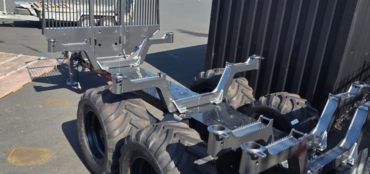 PALMS 10D double beam forestry trailer