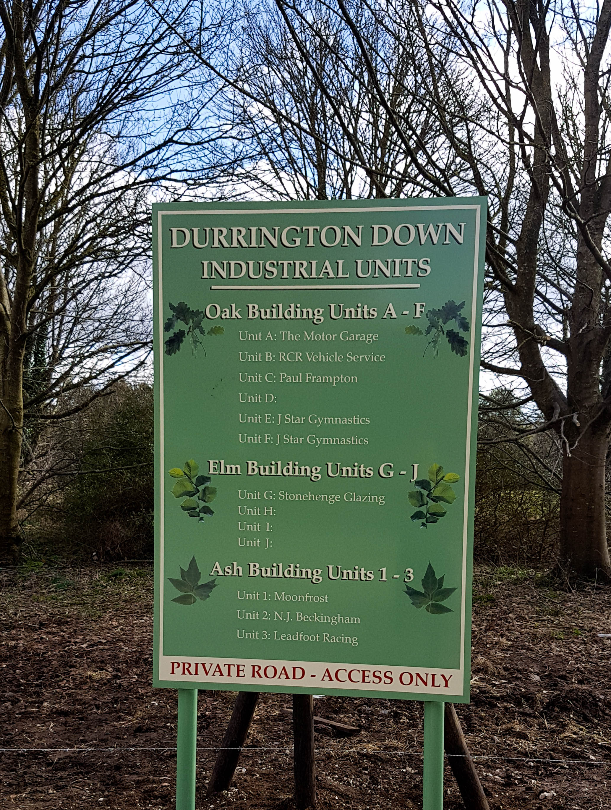 Free Standing Aluminium Sign