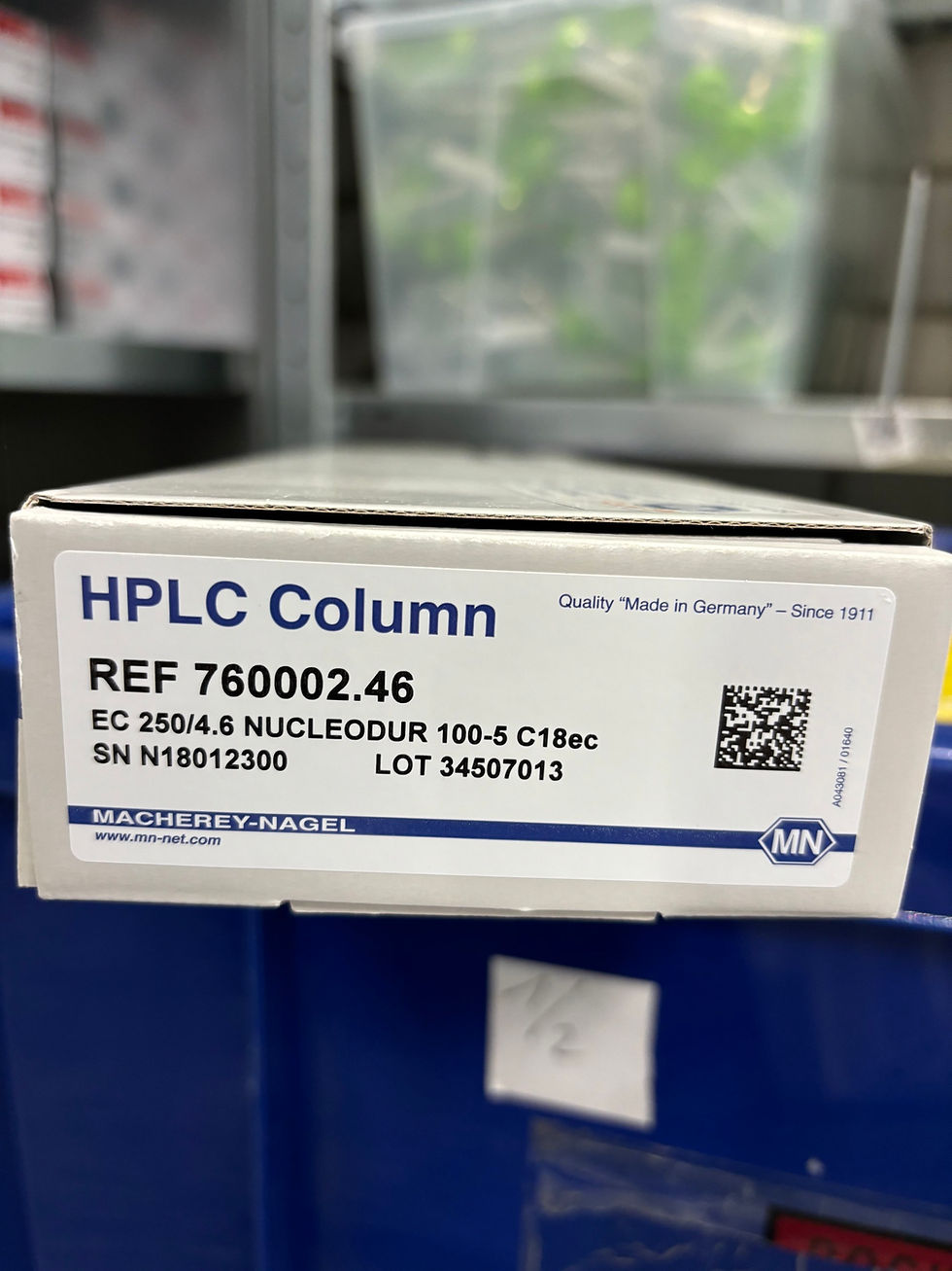Colonne HPLC : Nucleosil 100-5 C6H5  (250x 4,6mm)