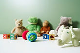 Présentoir de peluches