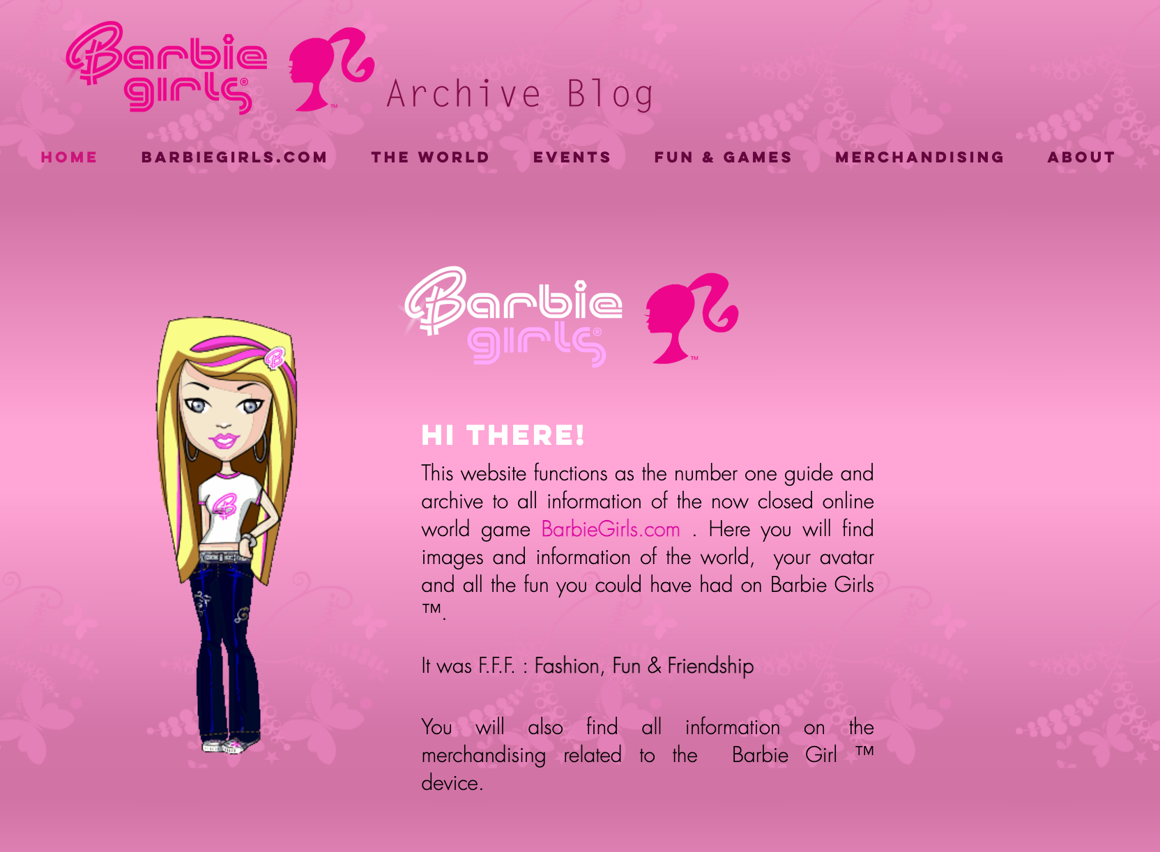 About Barbie Girls Archive