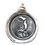 Thumbnail: Sterling silver wax seal initial pendant 1"