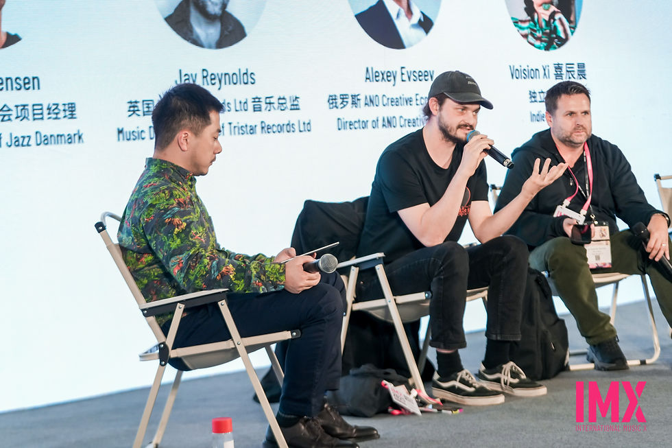 Chapter 2 Entertainment's founder Benson Zhang share his thought on how to bring International artists to Asia music market during China's IMX 2025 in Shanghai.