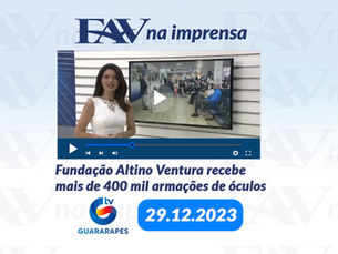 Jornal Guararapes, exibe matéria especial sobre a entrega de 400 mil armações de óculos da Receita Federal