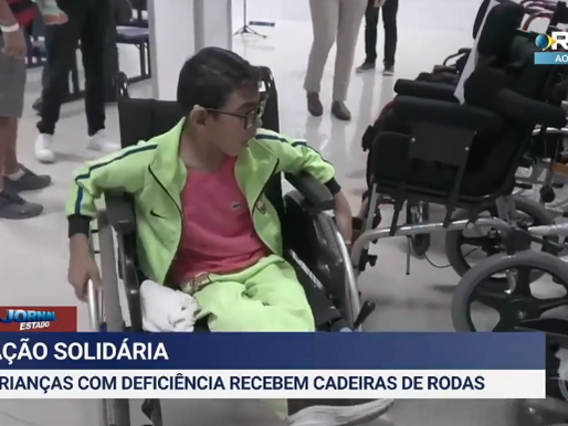 Cobertura Jornal do Estado: Entrega das primeiras cadeiras de rodas pelo projeto "Anjos sobre Rodas"
