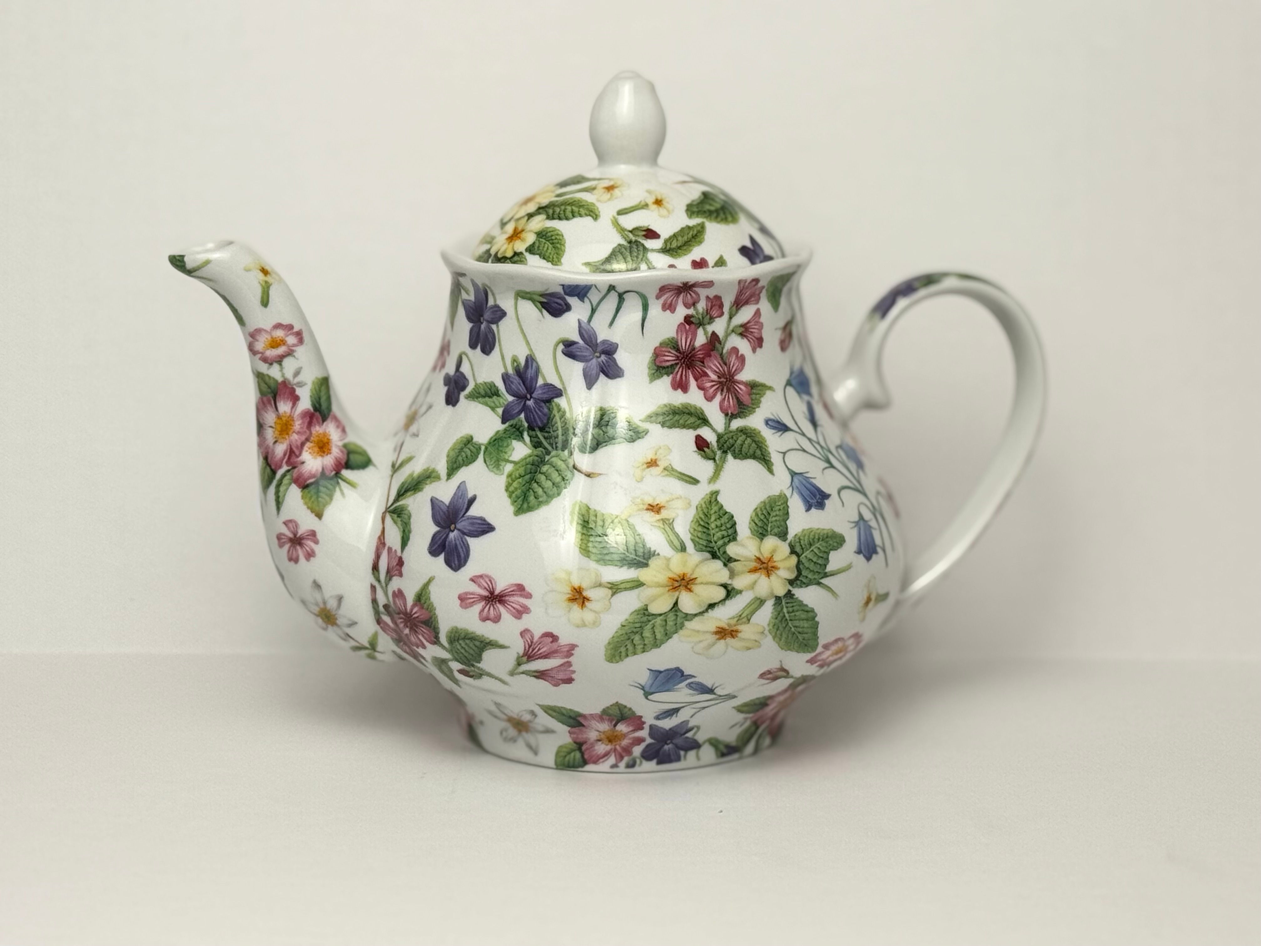 Spring Flowers Traditional Teapot