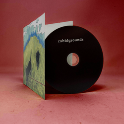 rabidgrounds self titled CD sleeve and disk design.