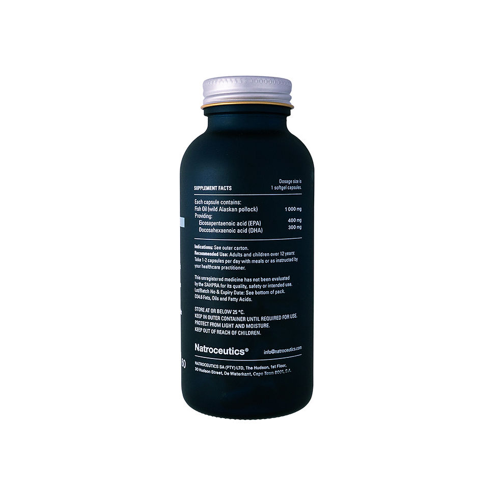 Thumbnail: Natroceutics Omega 3 - Pure & Wild Bottle Back View
