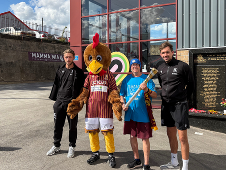 Foundation welcomes the Baton of Hope to the University of Bradford Stadium