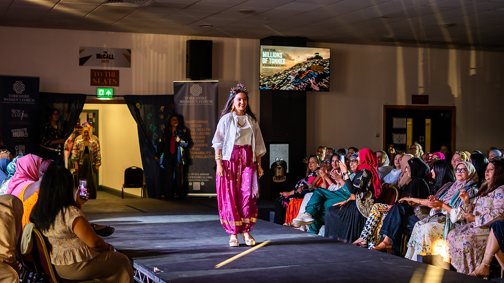 Funds raised by the fashion show will provide essential products and support to women and girls in the Bradford district. Image by Kimia Modaressi Chahardehi.