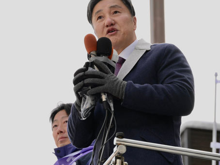 衆議院議員候補 内山こう第一声街頭演説会に参加しました