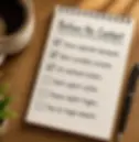Checklist: Secure documents, Block accounts before going no contact.