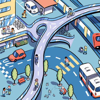 Illustration for the Swiss Federal Office for Spatial Development
