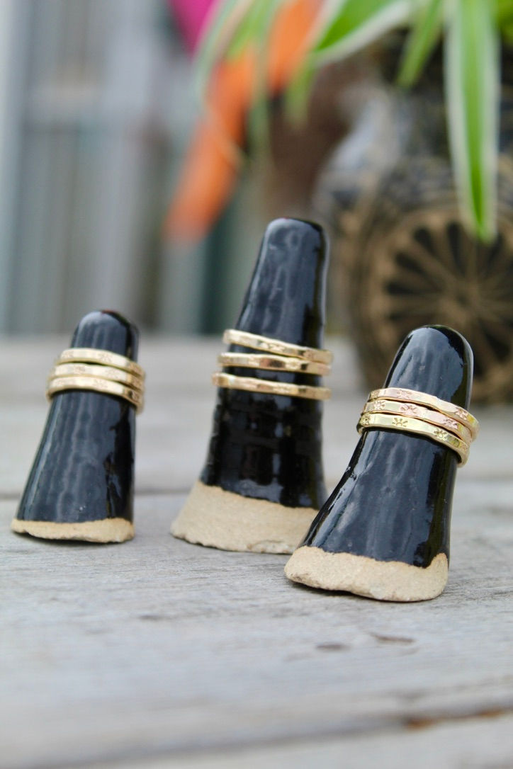 Thumbnail: 2mm gold filled ring with little sun stamps