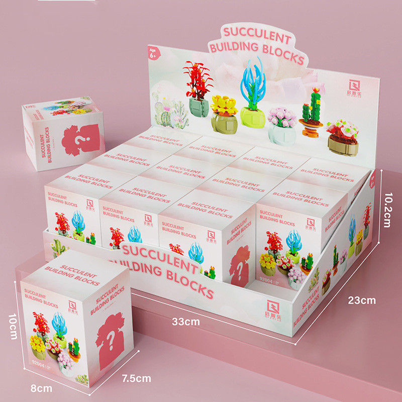 Thumbnail: Succulents Building Blocks Flowers Small Particles Assembling Toys