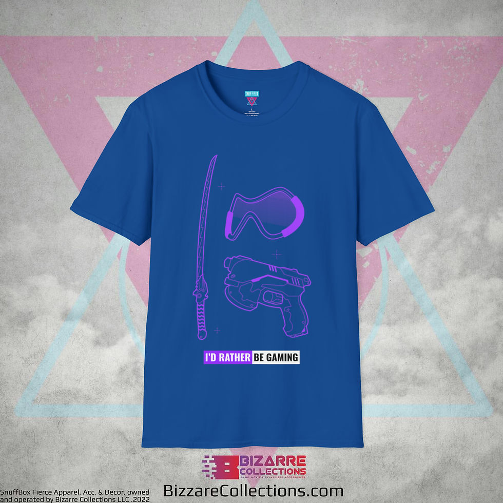 Thumbnail: 'I'd Rather be Gaming' by Snuffbox Unisex Softstyle T-Shirt