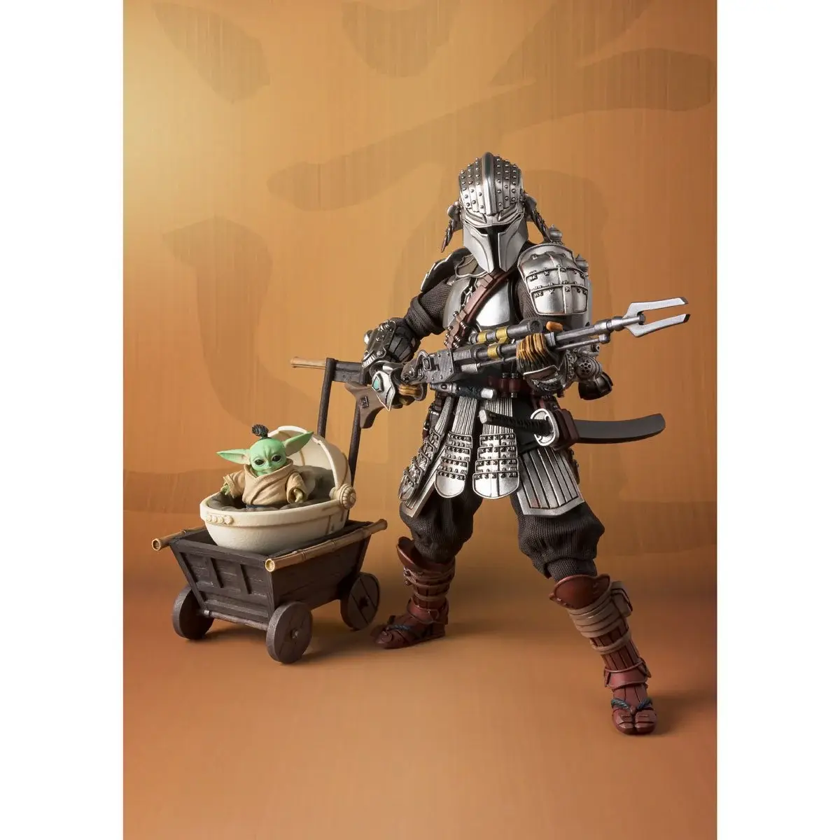 Star Wars The Mandalorian Ronin Mandalorian and Grogu Beskar Armor Meisho Movie