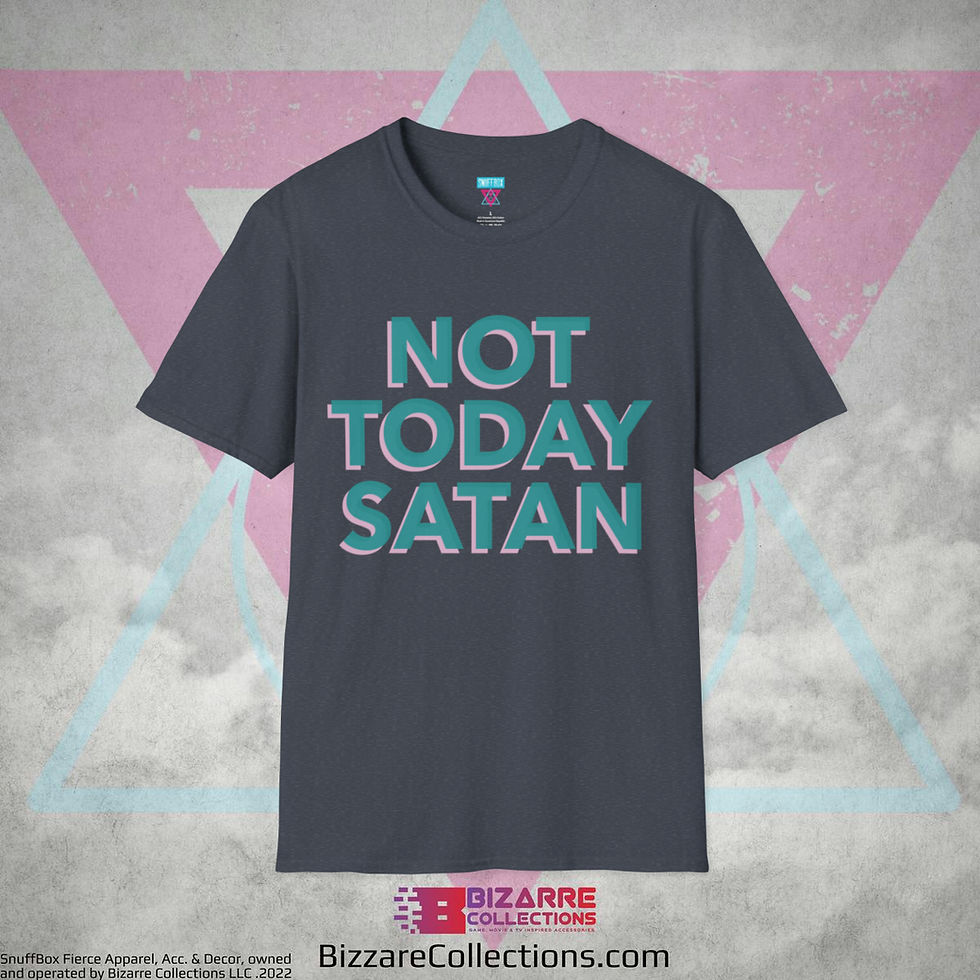 Thumbnail: 'Not Today Satan' by Snuffbox Unisex Softstyle T-Shirt