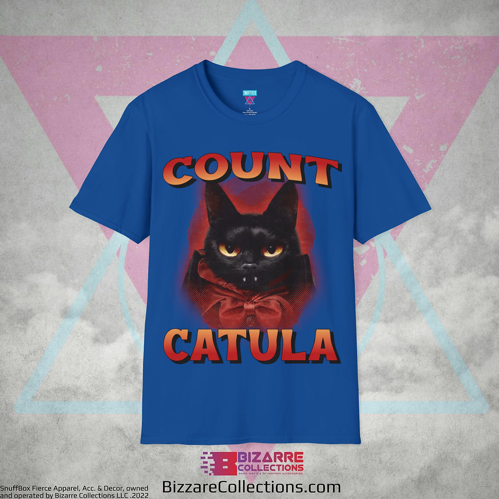 Thumbnail: 'Count Catula' by Snuffbox Unisex Softstyle T-Shirt