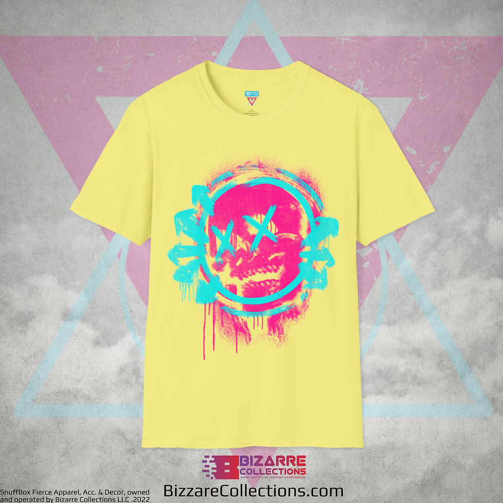 Thumbnail: 'Graffiti Skull' by Snuffbox Unisex Softstyle T-Shirt