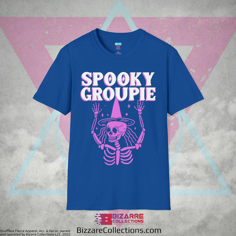 Thumbnail: 'Spookey Groupie' by Snuffbox Unisex Softstyle T-Shirt