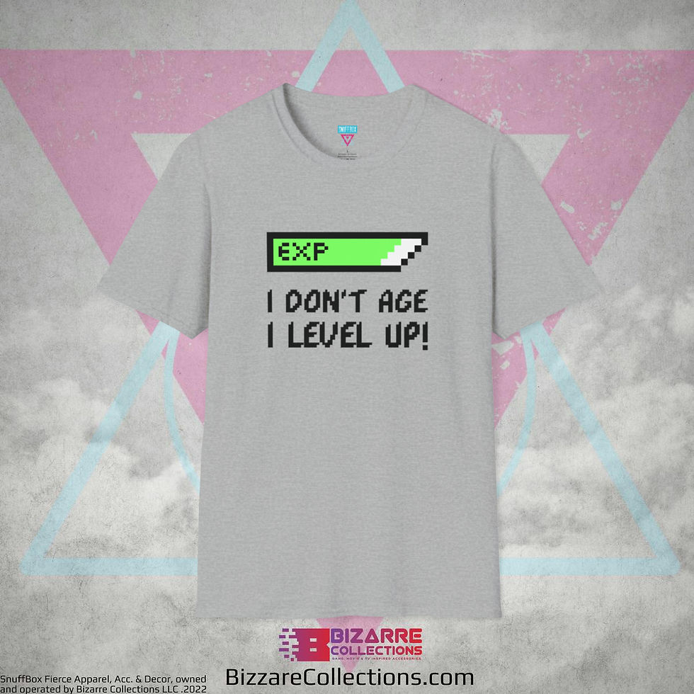 Miniatura: 'I don't Age, I Level Up' by Snuffbox Unisex Softstyle T-Shirt