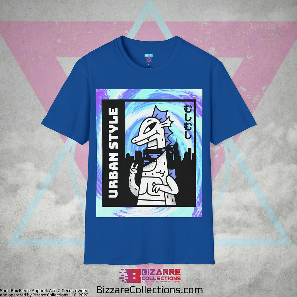 Thumbnail: 'Urban Style Dino' by Snuffbox Unisex Softstyle T-Shirt