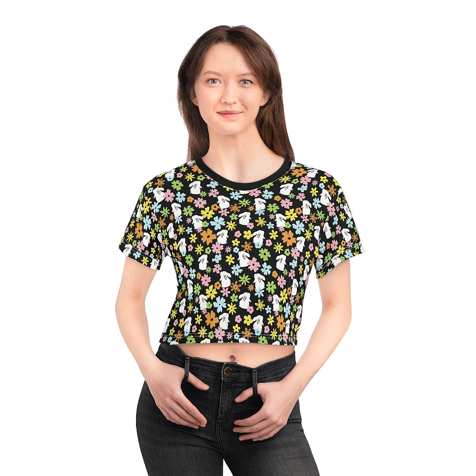 Thumbnail: Spring Bunnies Crop Tee by Snuffbox
